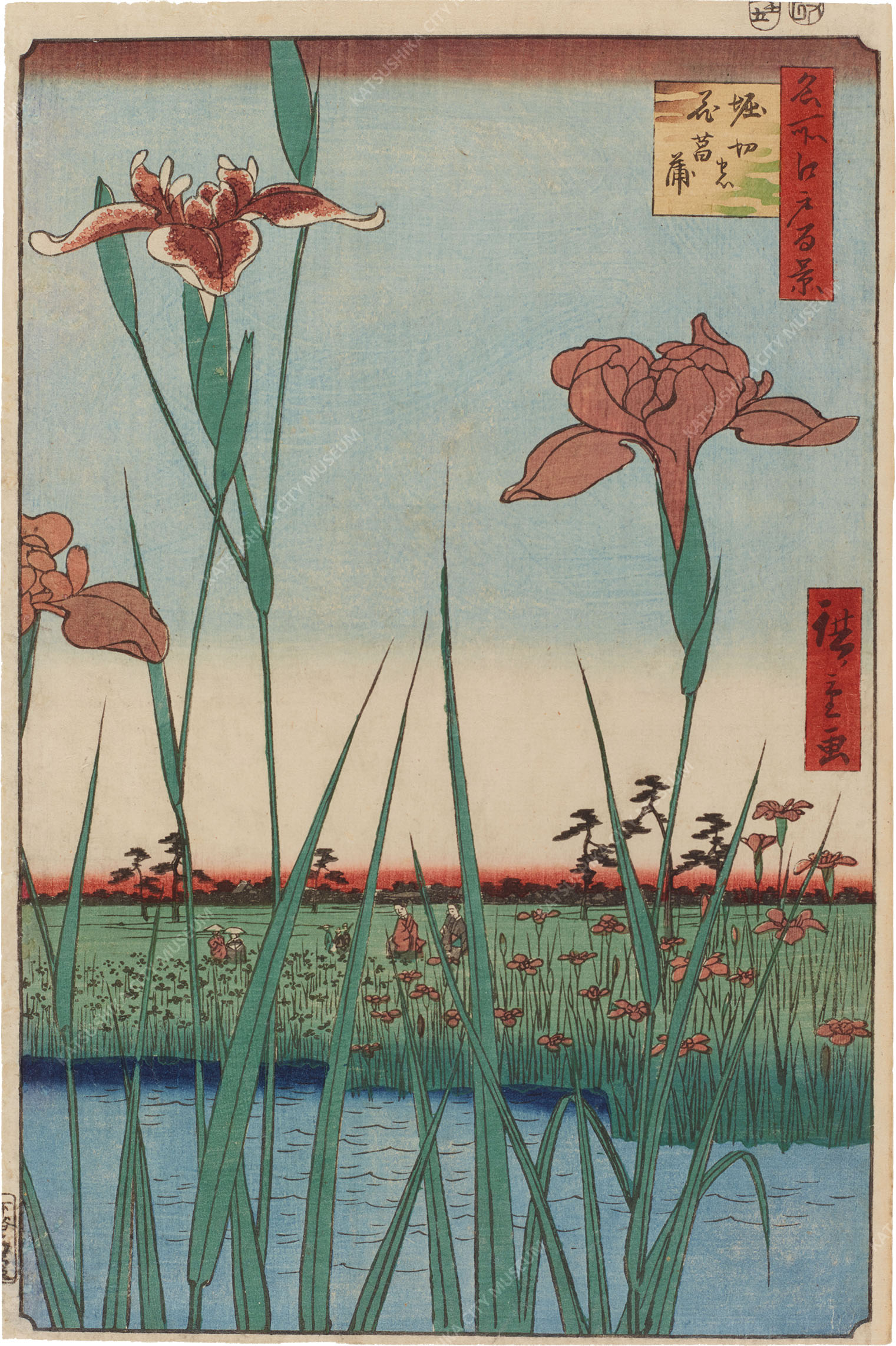 浮世絵、花魁図三枚綴り、三代豊国画 - メルカリ